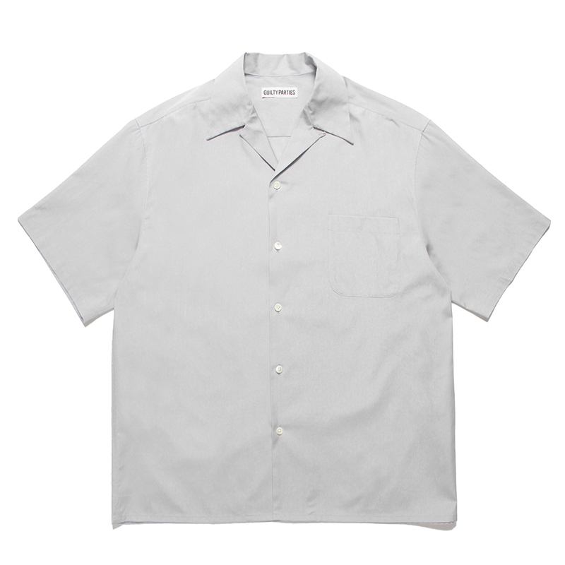 画像: WACKO MARIA/TESSITURA MONTI / OPEN COLLAR SHIRT（GRAY）［オープンカラーシャツ-24春夏］