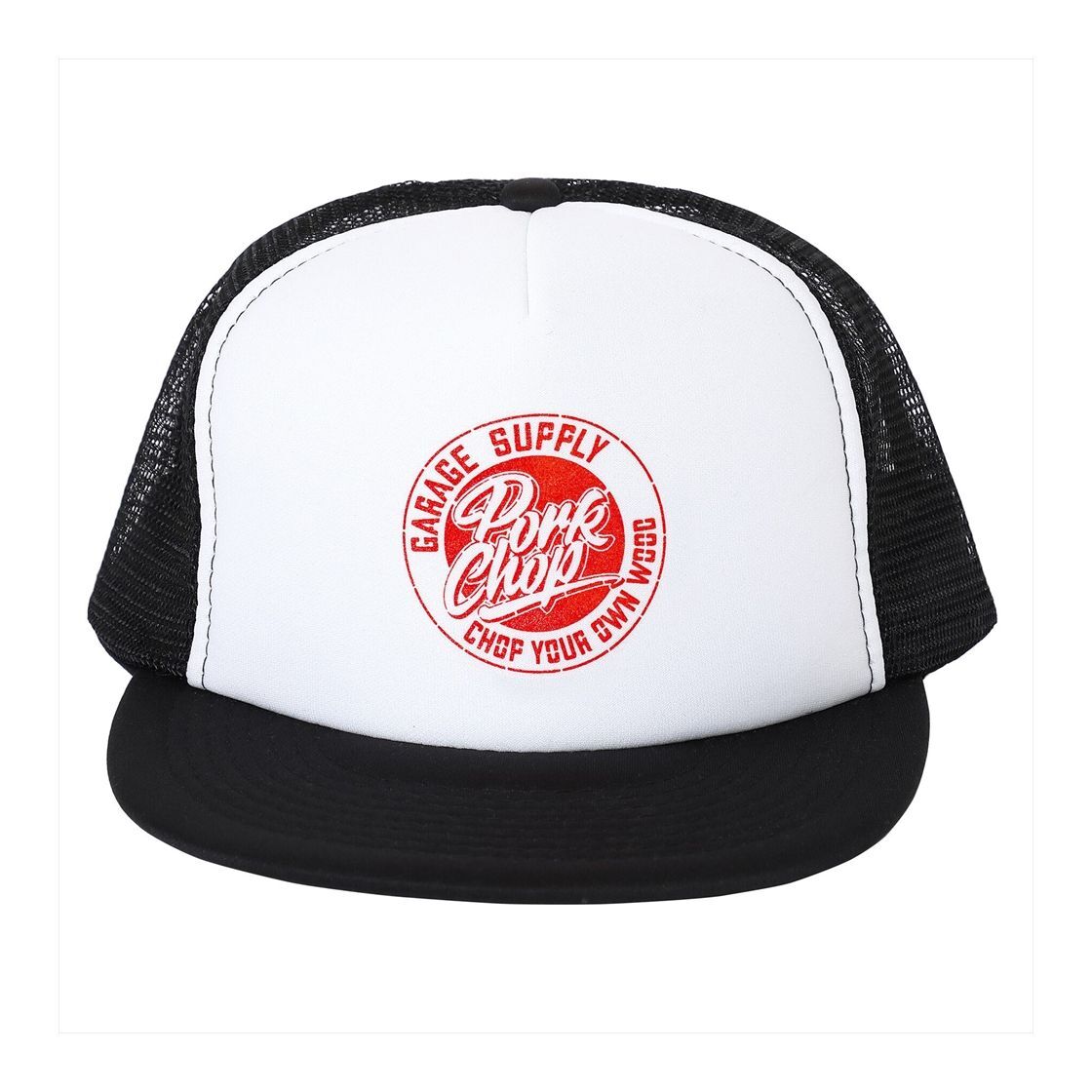 画像: PORKCHOP/STENCIL CS MESH CAP（WHITE/BLACK）［メッシュキャップ-23秋冬］