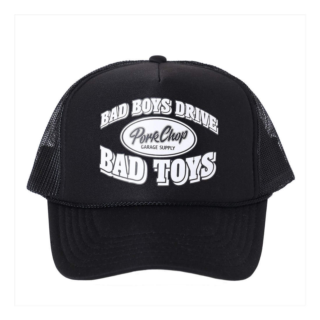 画像: PORKCHOP/BAD TOYS CAP（BLACK）［メッシュキャップ-23春夏］