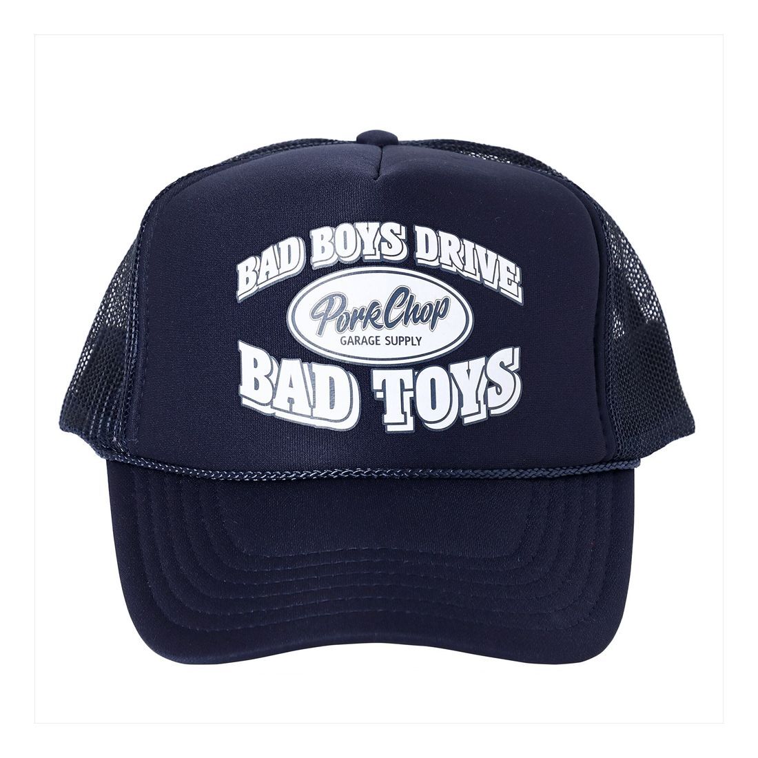 画像: PORKCHOP/BAD TOYS CAP（NAVY）［メッシュキャップ-23春夏］