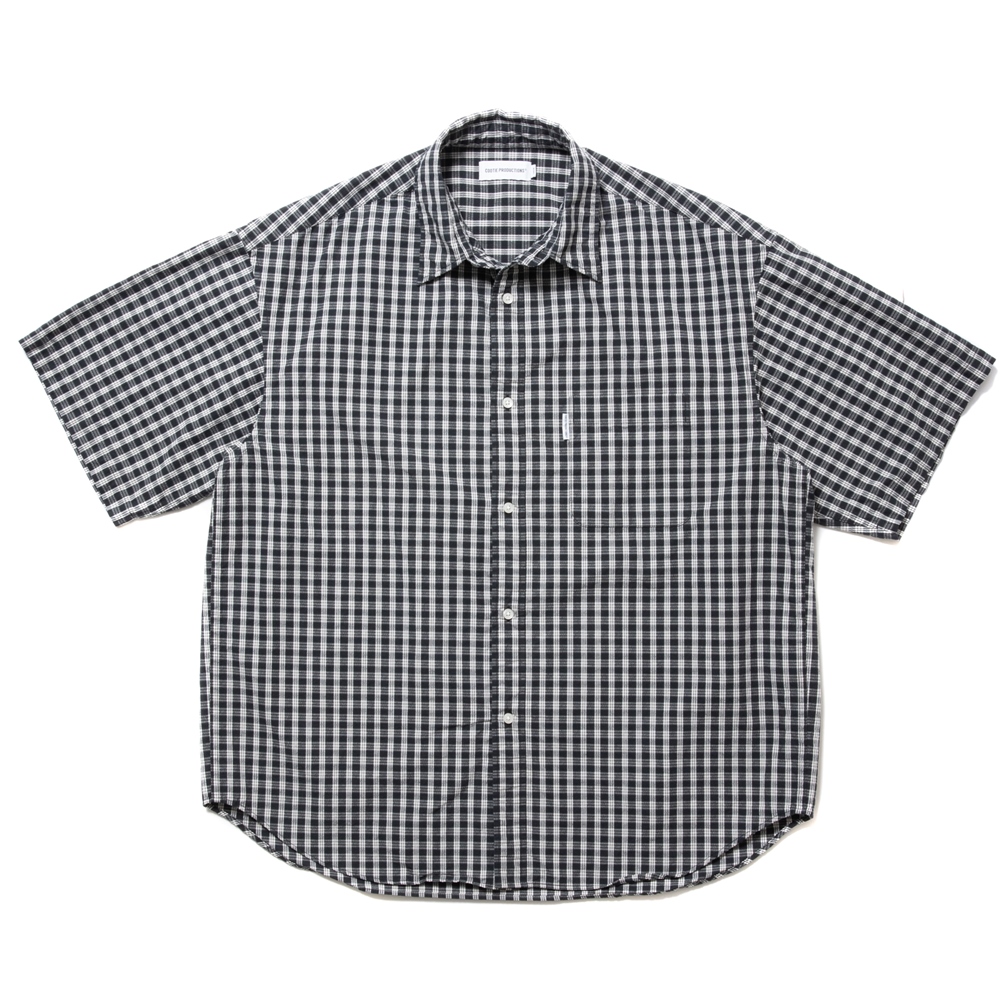 画像: COOTIE PRODUCTIONS/Dobby Check S/S Shirt（Black）［ドビーチェックシャツ-24春夏］