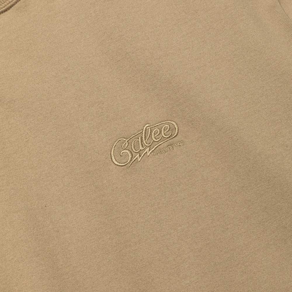 画像: 【30%OFF】CALEE/EMBROIDERY DROP SHOULDER S/S TEE（BEIGE）［ドロップショルダー刺繍T-24春夏］