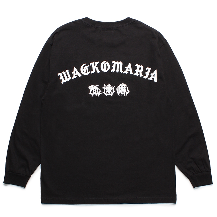 画像: WACKO MARIA/舐達麻 / HIGH TIMES / LONG SLEEVE T-SHIRT（BLACK）［プリント長袖T-24春夏］