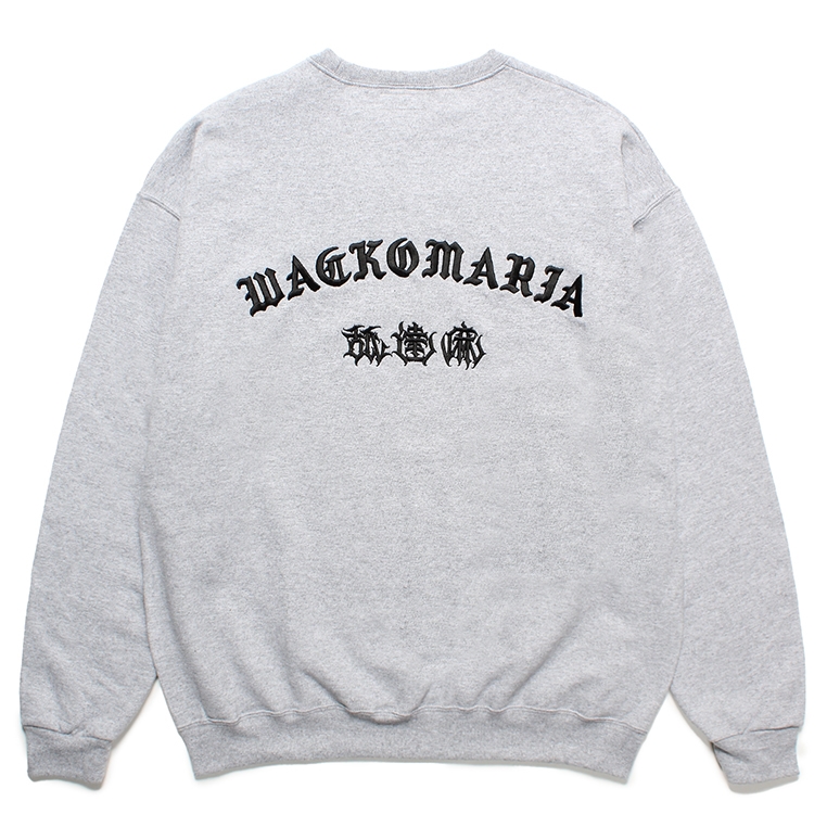 画像: WACKO MARIA/舐達麻 / HIGH TIMES / SWEAT SHIRT（GRAY）［クルーネックスウェット-24春夏］