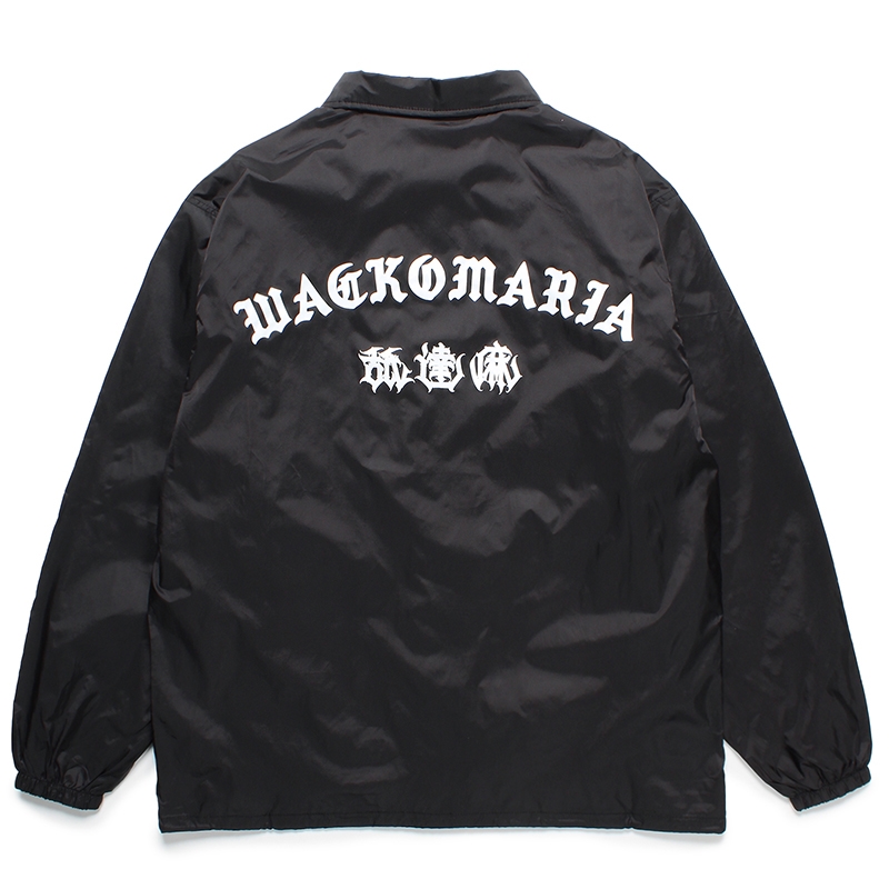 画像: WACKO MARIA/舐達麻 / HIGH TIMES / COACH JACKET（BLACK）［コーチJKT-24春夏］