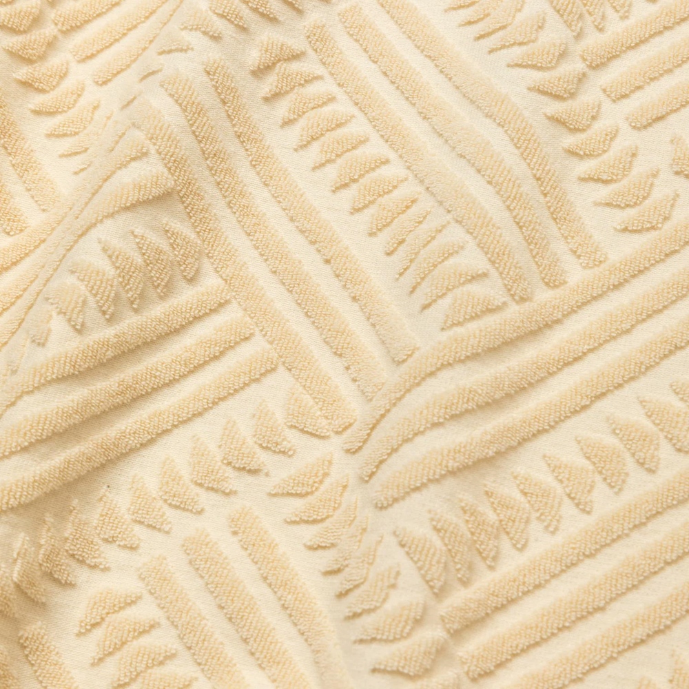 画像: CALEE/PILE JACQUARD DROP SHOULDER CS（IVORY）［パイルジャガードカットソー-24春夏］