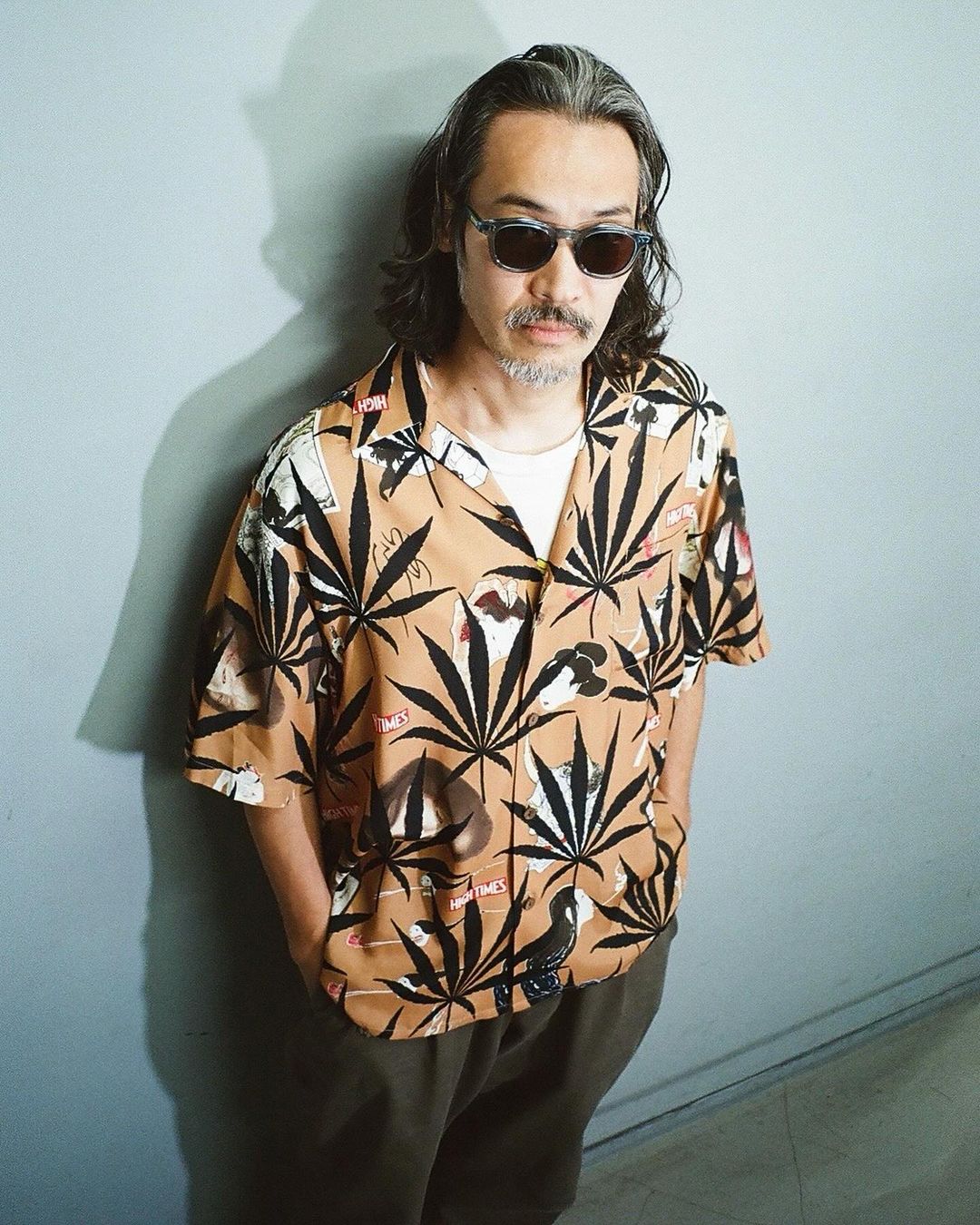 画像: WACKO MARIA/HIGH TIMES / HAWAIIAN SHIRT（BROWN）［ハワイアンシャツ-24春夏］