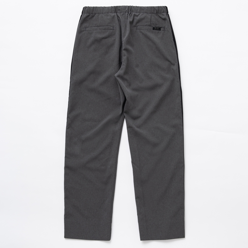 画像: RATS/EASY LINE SLACKS PANTS（GRAY/BLACK LINE）［ラインスラックスパンツ-24春夏］