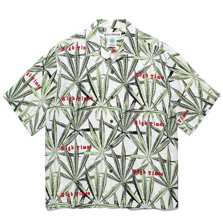 画像: WACKO MARIA/HIGH TIMES / HAWAIIAN SHIRT（WHITE）［ハワイアンシャツ-24春夏］