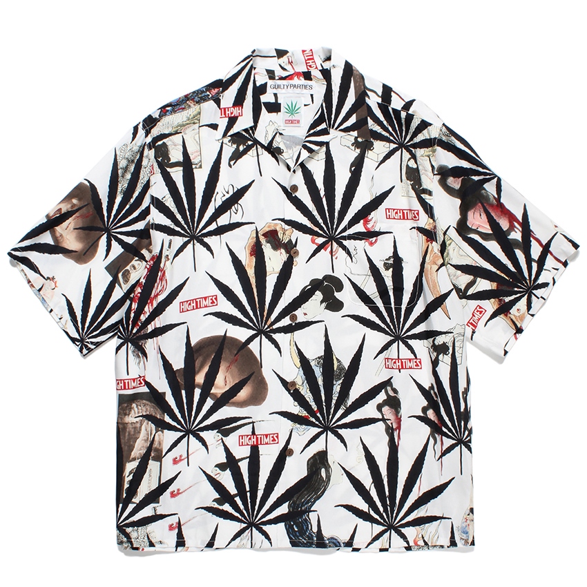 画像: WACKO MARIA/HIGH TIMES / HAWAIIAN SHIRT（WHITE）［ハワイアンシャツ-24春夏］