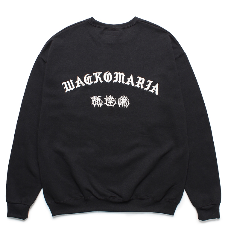 画像: WACKO MARIA/舐達麻 / HIGH TIMES / SWEAT SHIRT（BLACK）［クルーネックスウェット-24春夏］