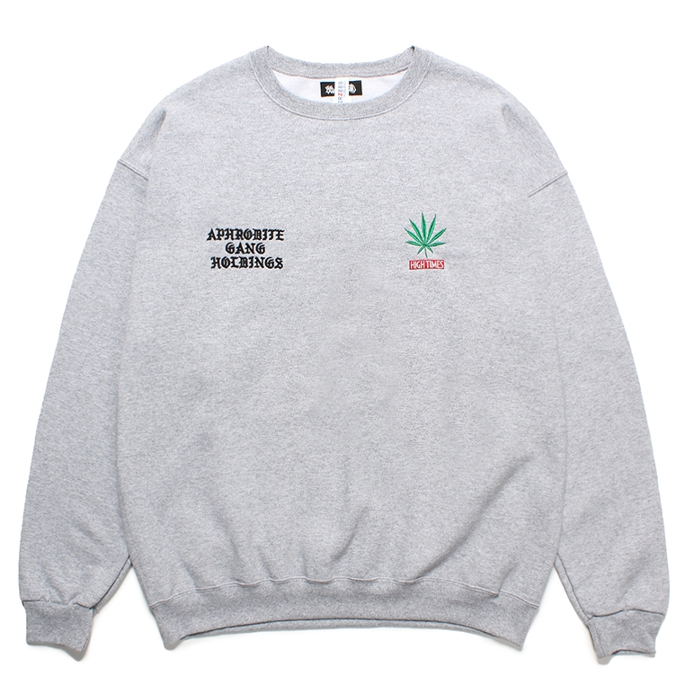 画像: WACKO MARIA/舐達麻 / HIGH TIMES / SWEAT SHIRT（GRAY）［クルーネックスウェット-24春夏］