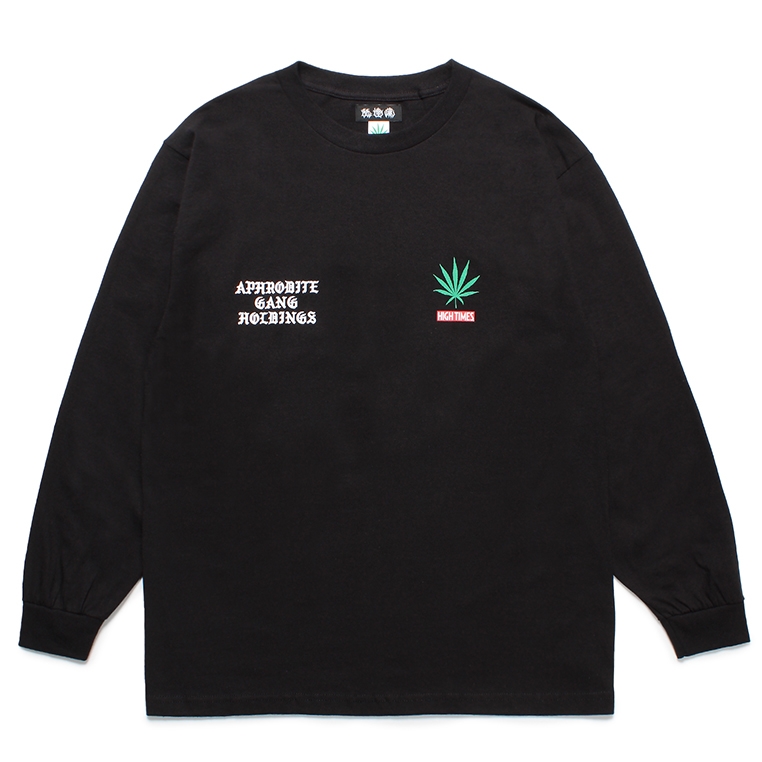 画像: WACKO MARIA/舐達麻 / HIGH TIMES / LONG SLEEVE T-SHIRT（BLACK）［プリント長袖T-24春夏］