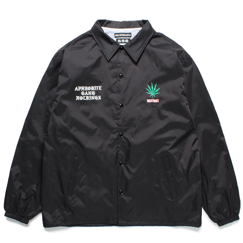 画像: WACKO MARIA/舐達麻 / HIGH TIMES / COACH JACKET（BLACK）［コーチJKT-24春夏］