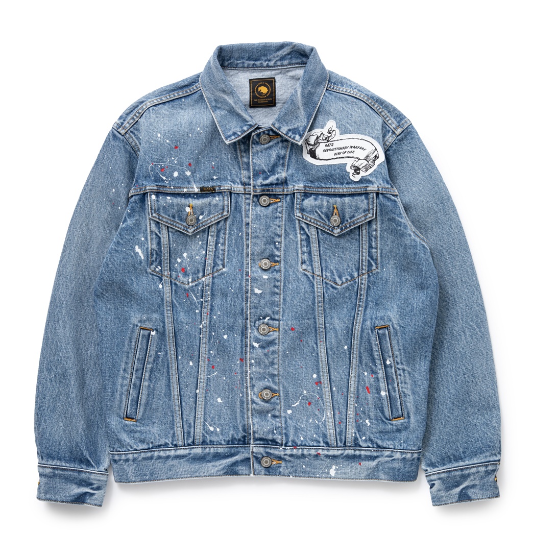 画像: 【30%OFF】RATS/3RD TYPE PRINT DENIM JKT（INDIGO）［サードタイププリントデニムJKT-24春夏］