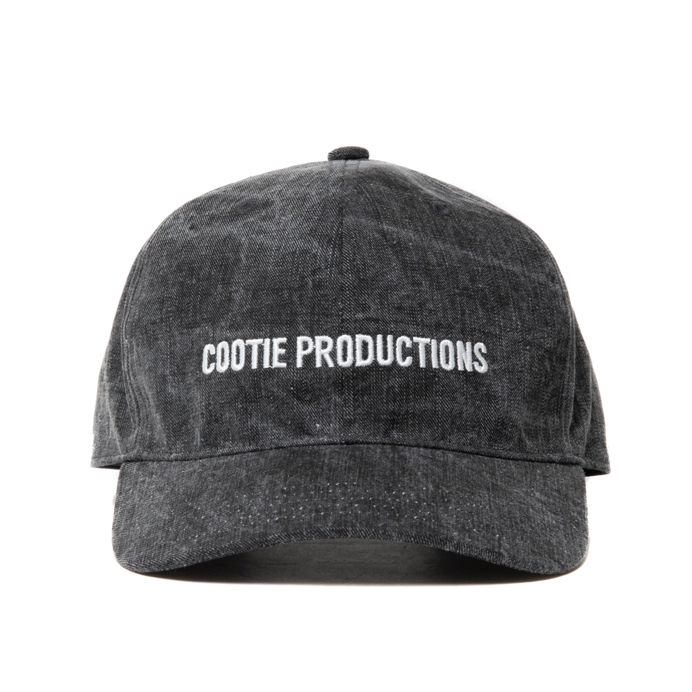 画像: COOTIE PRODUCTIONS/Pigment Coating Twill 6 Panel Cap（Black/White）［ピグメント6パネルキャップ-24春夏］