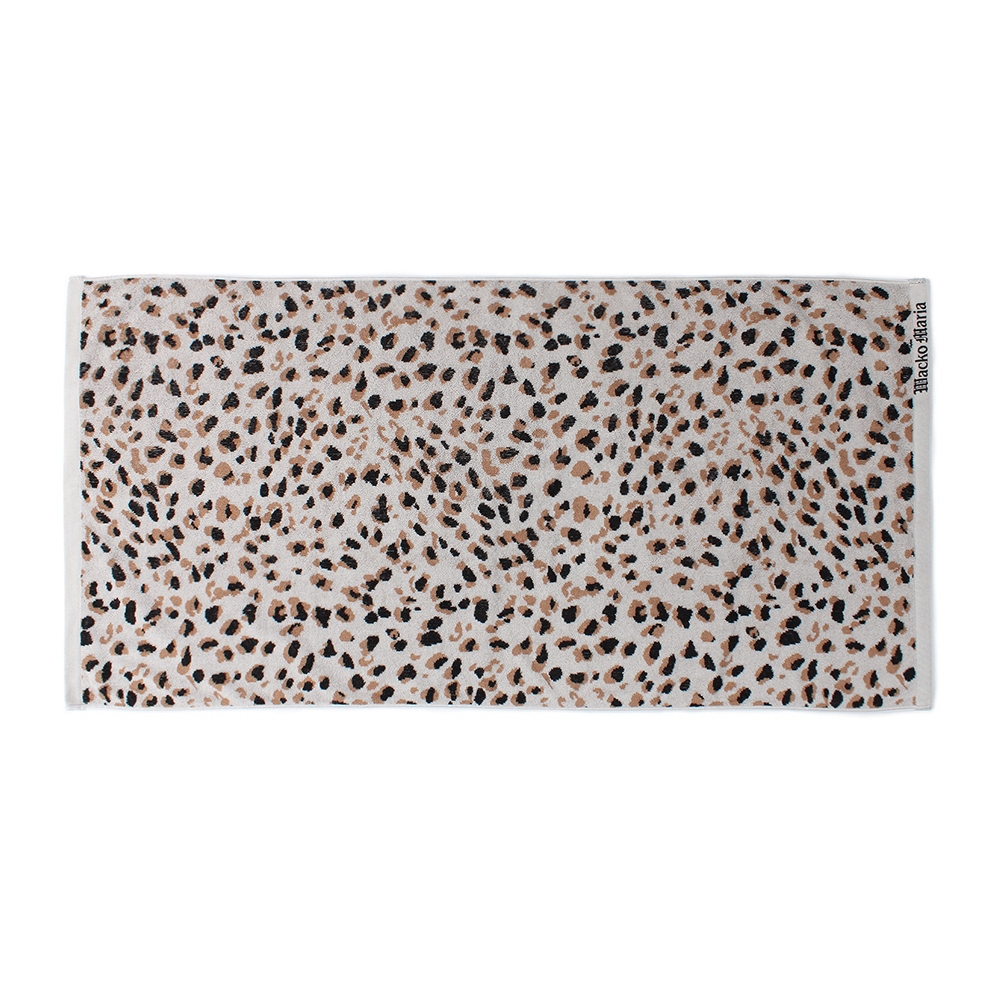 画像: WACKO MARIA/LEOPARD JACQUARD TOWEL（LARGE）（GRAY）［レオパードジャガードタオル-24春夏］