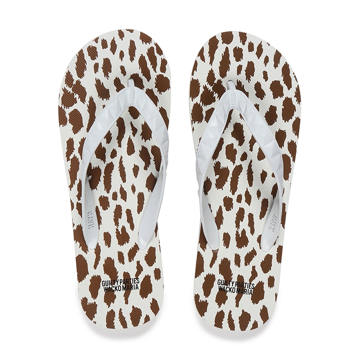 画像: WACKO MARIA/HAYN / LEOPARD BEACH SANDALS（BROWN）［レオパードビーチサンダル-23春夏］