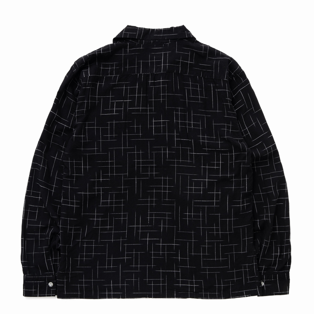 画像: RATS/KASURI RAYON SHIRT（BLACK）［カスリレーヨンシャツ-24春夏］