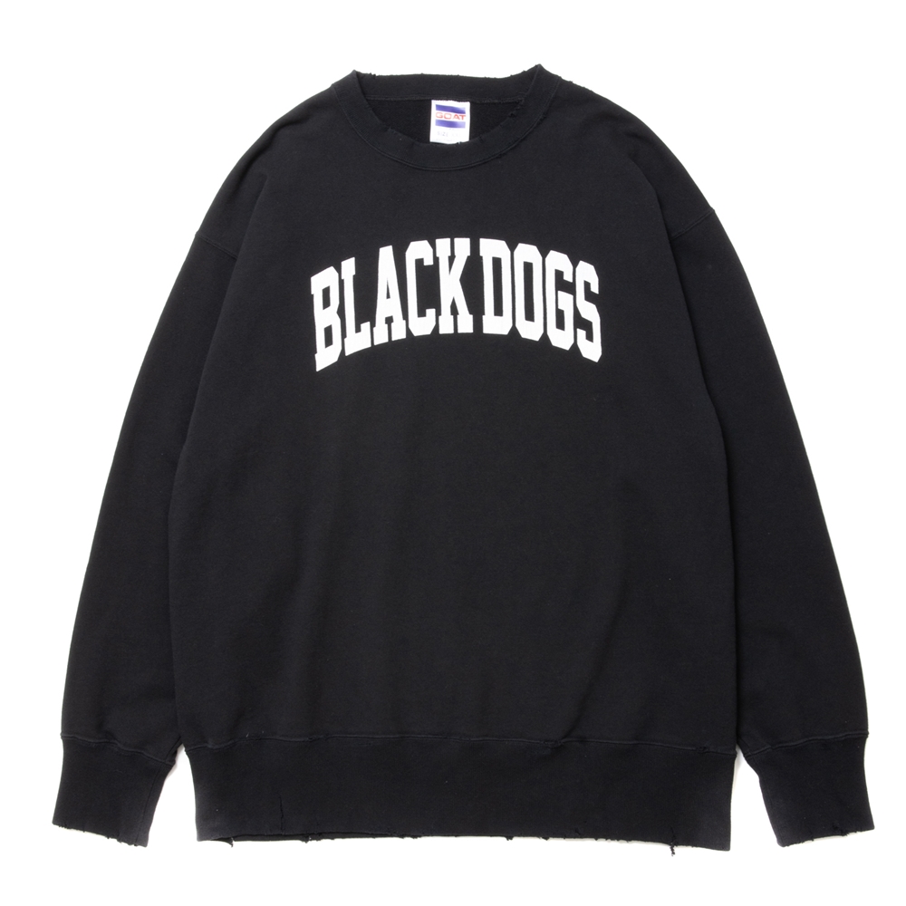 画像: ROTTWEILER/B.D DAMAGE SWEATER（CHARCOAL） 【30%OFF】［ユーズド加工クルーネックスウェット-24春夏］