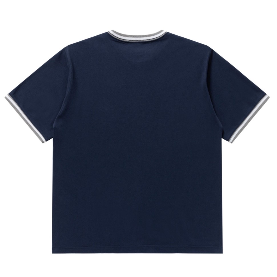 画像: BlackEyePatch/SMALL OG LABEL RIB KNITTED TEE（NAVY）