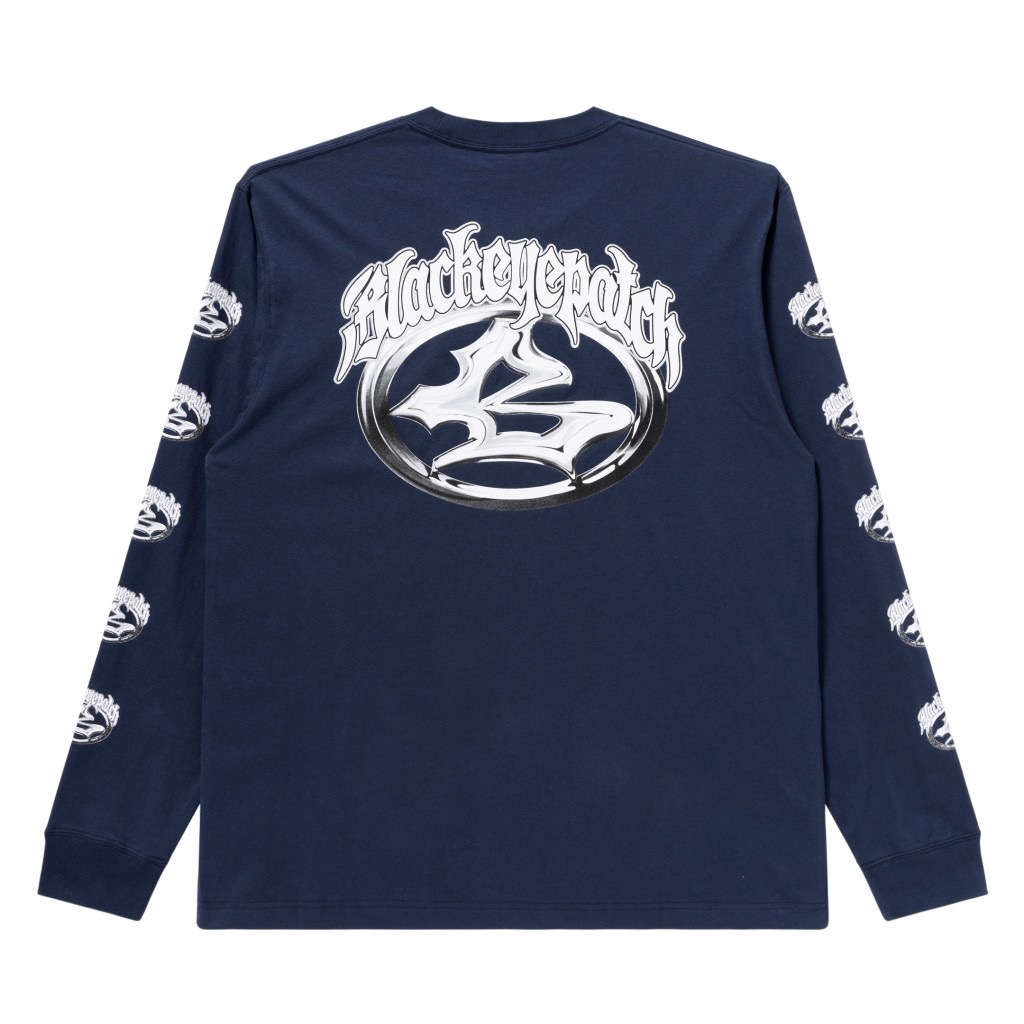 画像: BlackEyePatch/KUSTOM CAR EMBLEM L/S TEE（NAVY）