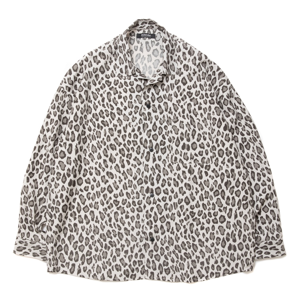 画像: 【30%OFF】ROTTWEILER/R9 LEOPARD L/S SHIRT（BEIGE）［レオパードシャツ-24春夏］