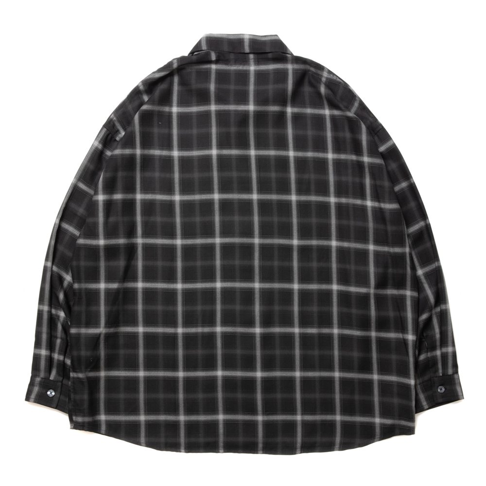 画像: ROTTWEILER/R9 CHECK SHIRT（BLACK） 【40%OFF】［チェックオープンカラーシャツ-23秋冬］
