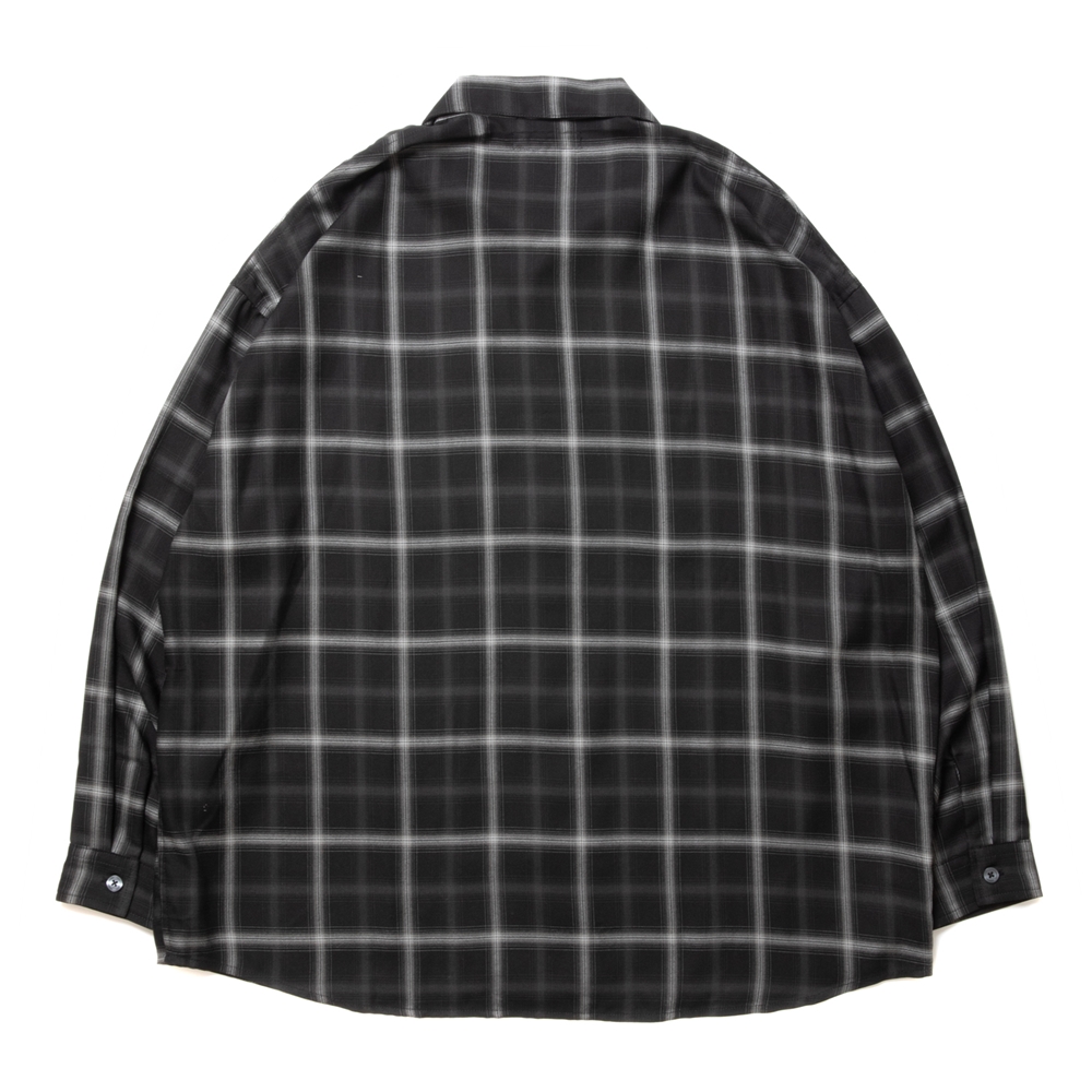 画像: ROTTWEILER/R9 CHECK SHIRT（BLACK） 【30%OFF】［チェックオープンカラーシャツ-23秋冬］