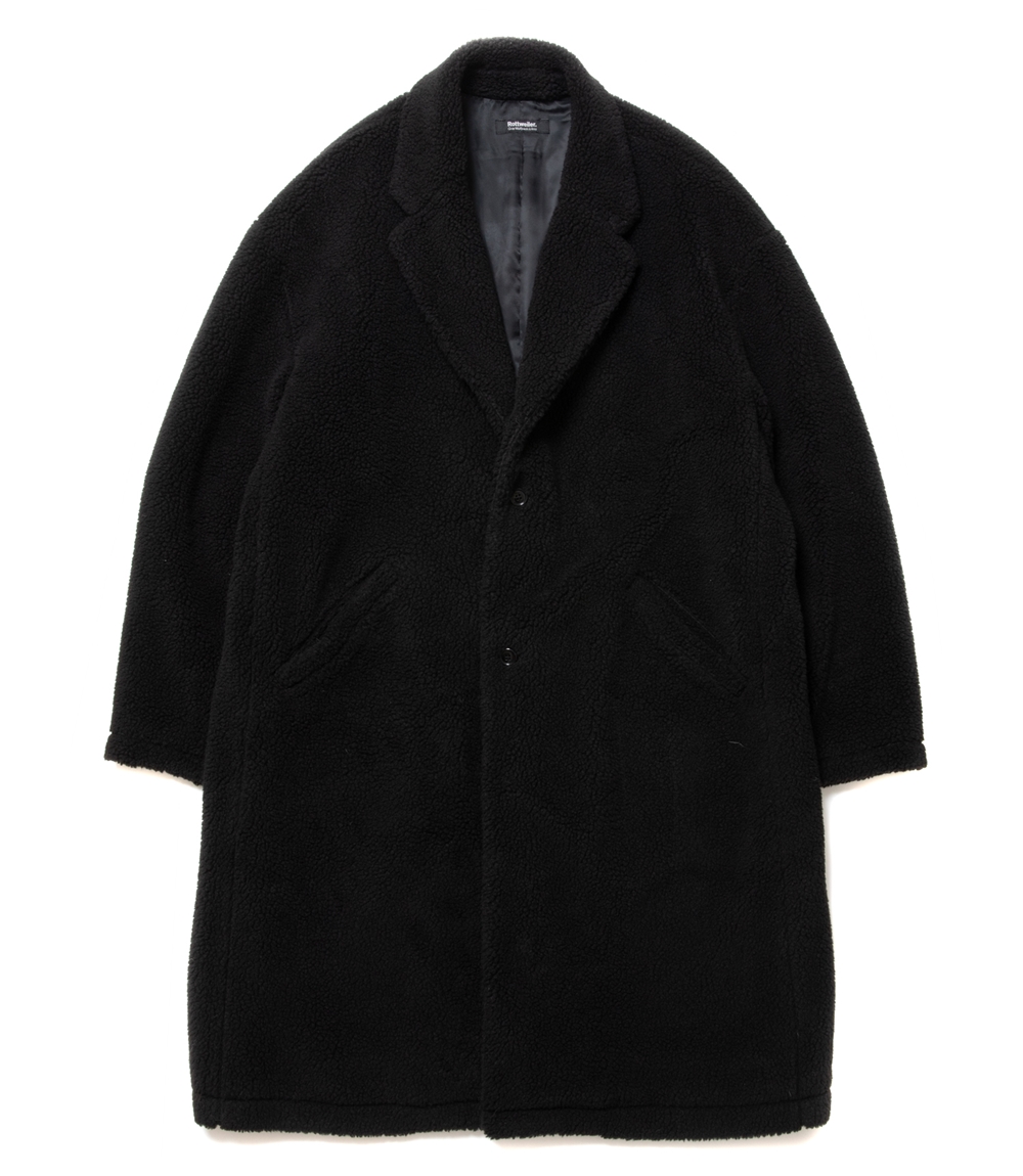 ROTTWEILER/R9 BOA COAT（BLACK） 【40%OFF】［ボアコート-23秋冬  
