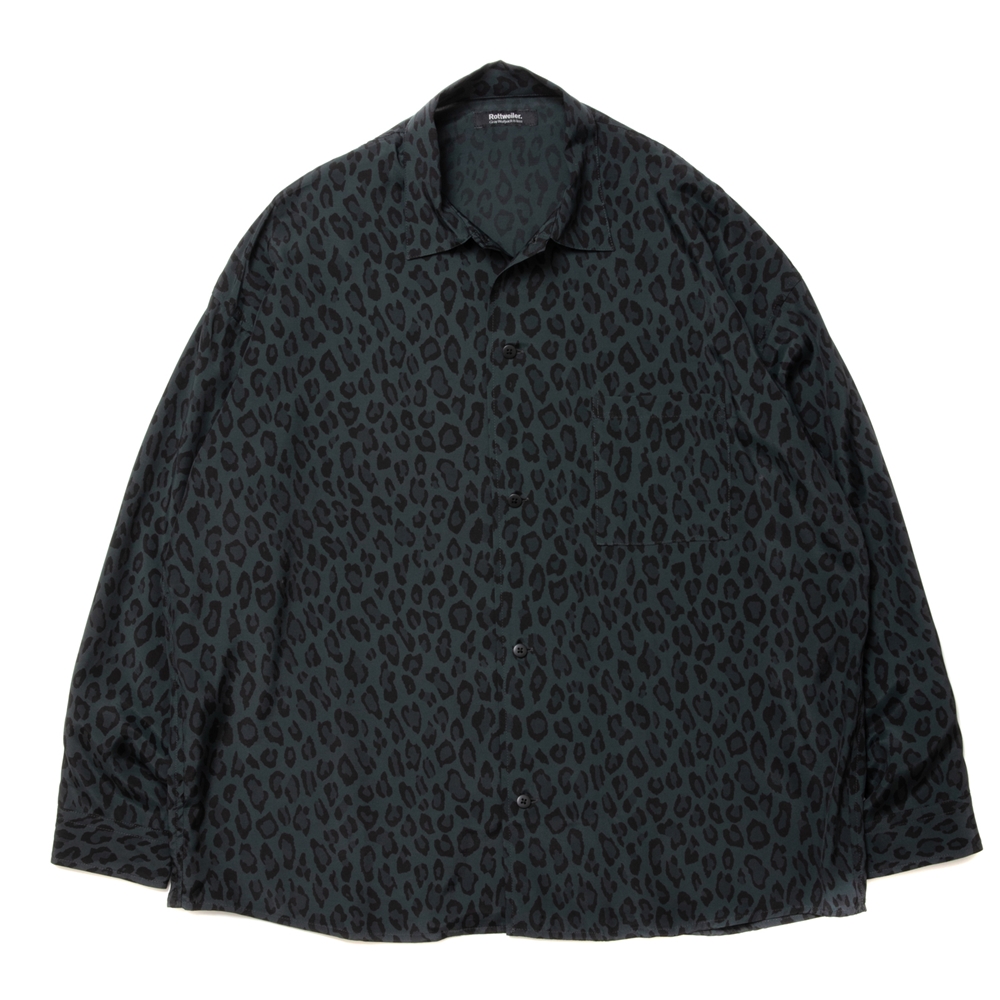 画像: ROTTWEILER/R9 LEOPARD L/S SHIRT（GREEN）［レオパードシャツ-24春夏］