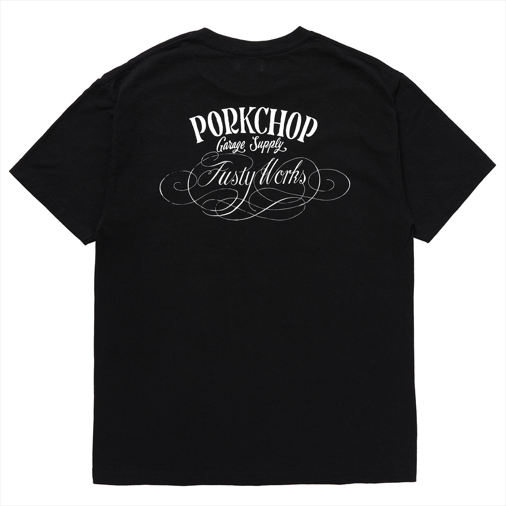 画像: PORKCHOP/F-100 TEE（BLACK）［プリントT-24春夏］