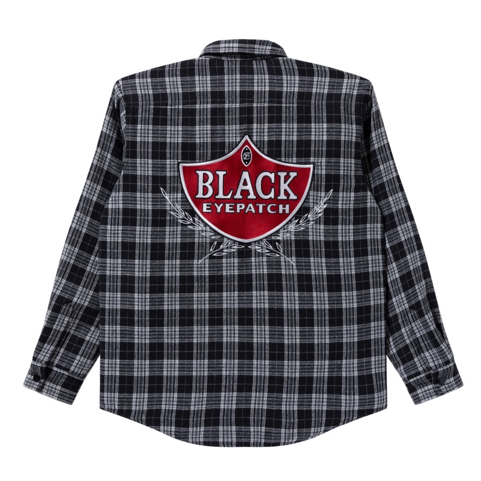 画像: BlackEyePatch/SWEET CIGAR QUILTED FLANNEL SHIRT（BLACK）