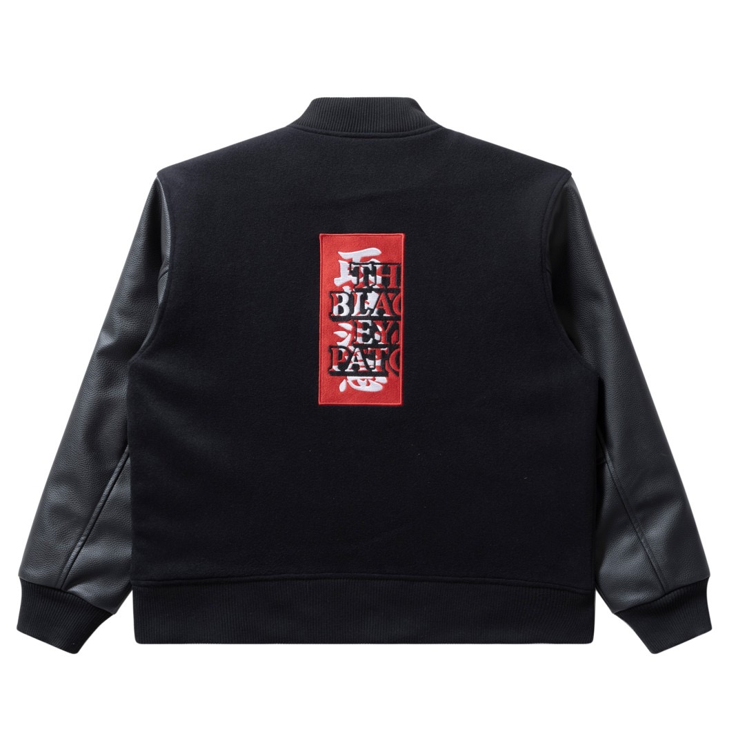 画像: BlackEyePatch/KANJI LOGO HWC LABEL VARSITY JACKET（BLACK）