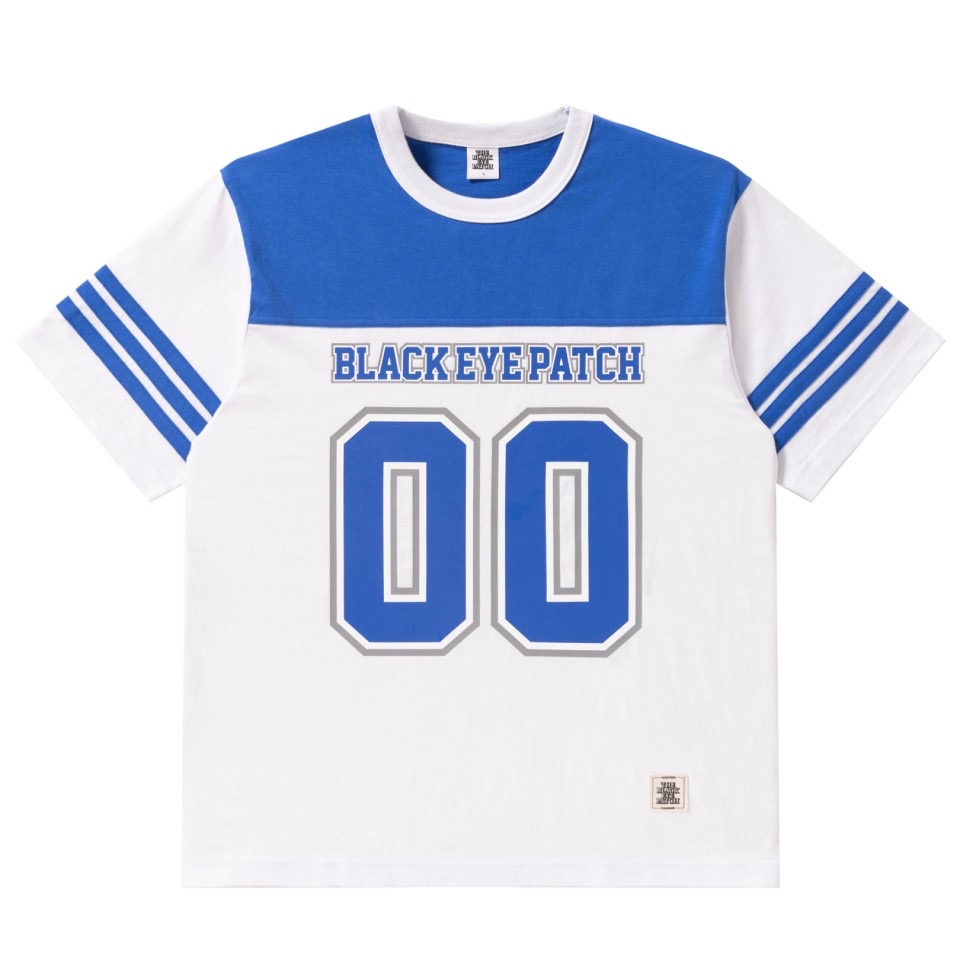 画像: BlackEyePatch/DOUBLE O FOOTBALL TEE（WHITE）