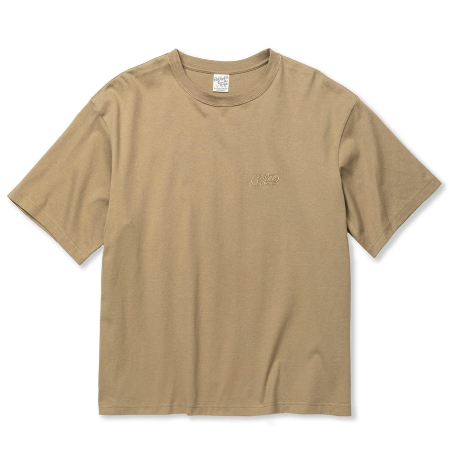 画像: 【30%OFF】CALEE/EMBROIDERY DROP SHOULDER S/S TEE（BEIGE）［ドロップショルダー刺繍T-24春夏］
