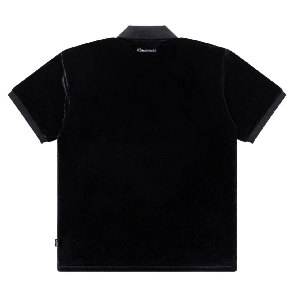 画像: BlackEyePatch/SMALL HWC VELOUR S/S POLO SHIRT（BLACK）