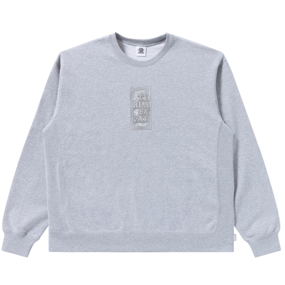 画像: BlackEyePatch/HWC SAME COLORED CREW SWEAT（HEATHER GRAY）