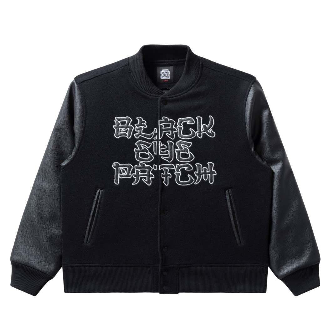 画像: BlackEyePatch/KANJI LOGO HWC LABEL VARSITY JACKET（BLACK）