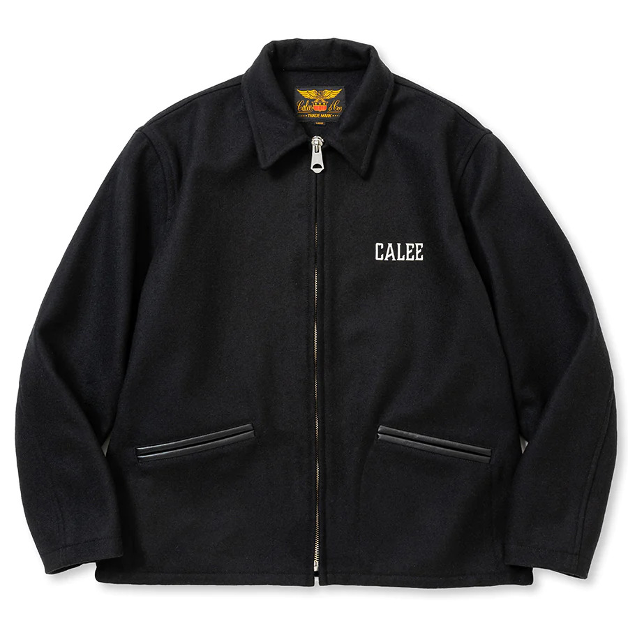 画像: 【40%OFF】CALEE/MELTON WOOL SPORTS TYPE JACKET＜REBELS RULE＞（BLACK）［メルトンウールスポーツJKT-23秋冬］
