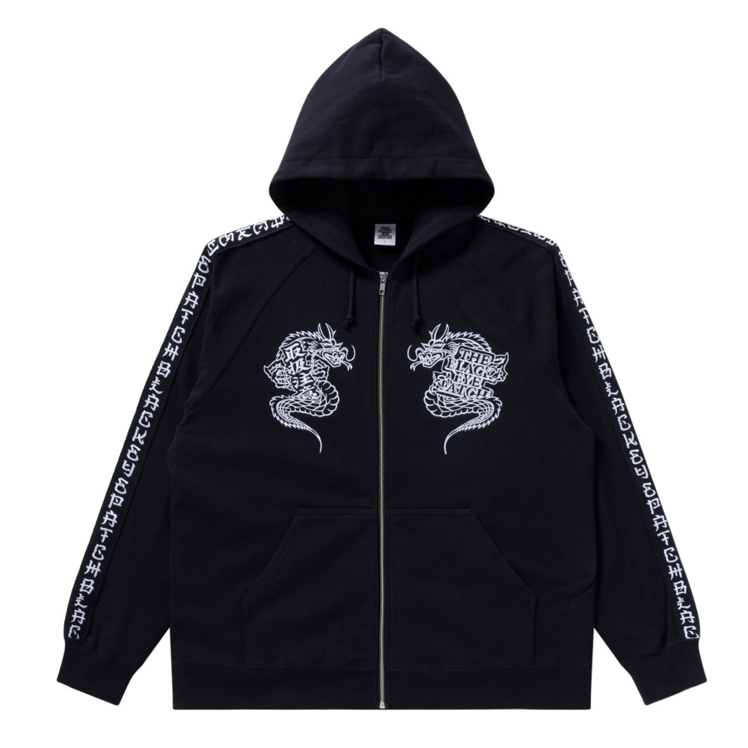 画像: BlackEyePatch/KANJI TAPED DRAGON ZIP HOODIE（BLACK）