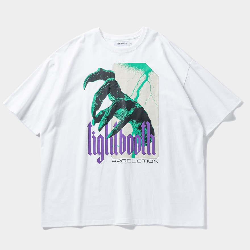 画像: 【30%OFF】TIGHTBOOTH/HAND T-SHIRT（White）［プリントT-24春夏］