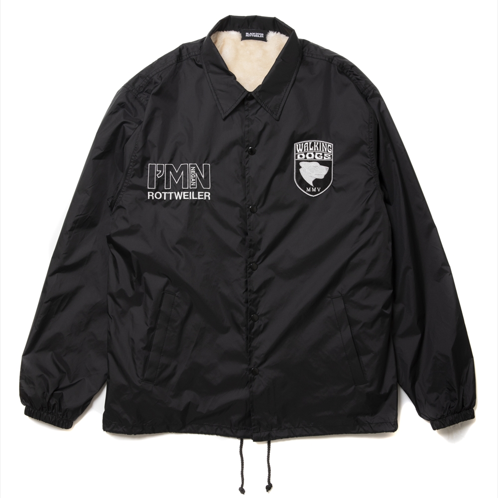 画像: 【30%OFF】ROTTWEILER/WALKING DOG COACH JACKET（BLACK）［ボアコーチJKT-24秋冬］
