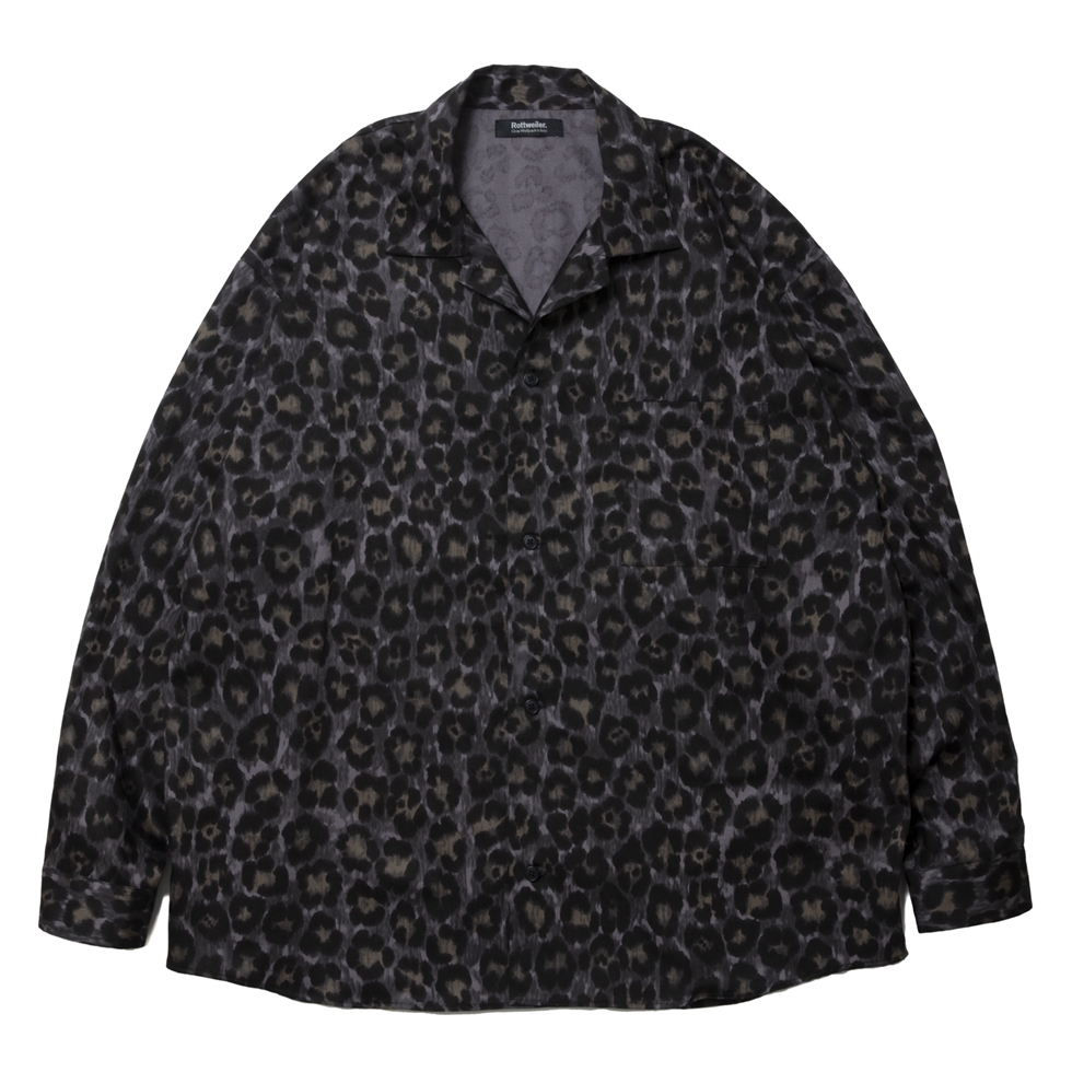 画像: 【30%OFF】ROTTWEILER/R9 LEOPARD OPENCOLLAR SHIRT（YELLOW）［レオパードオープンカラーシャツ-24秋冬］