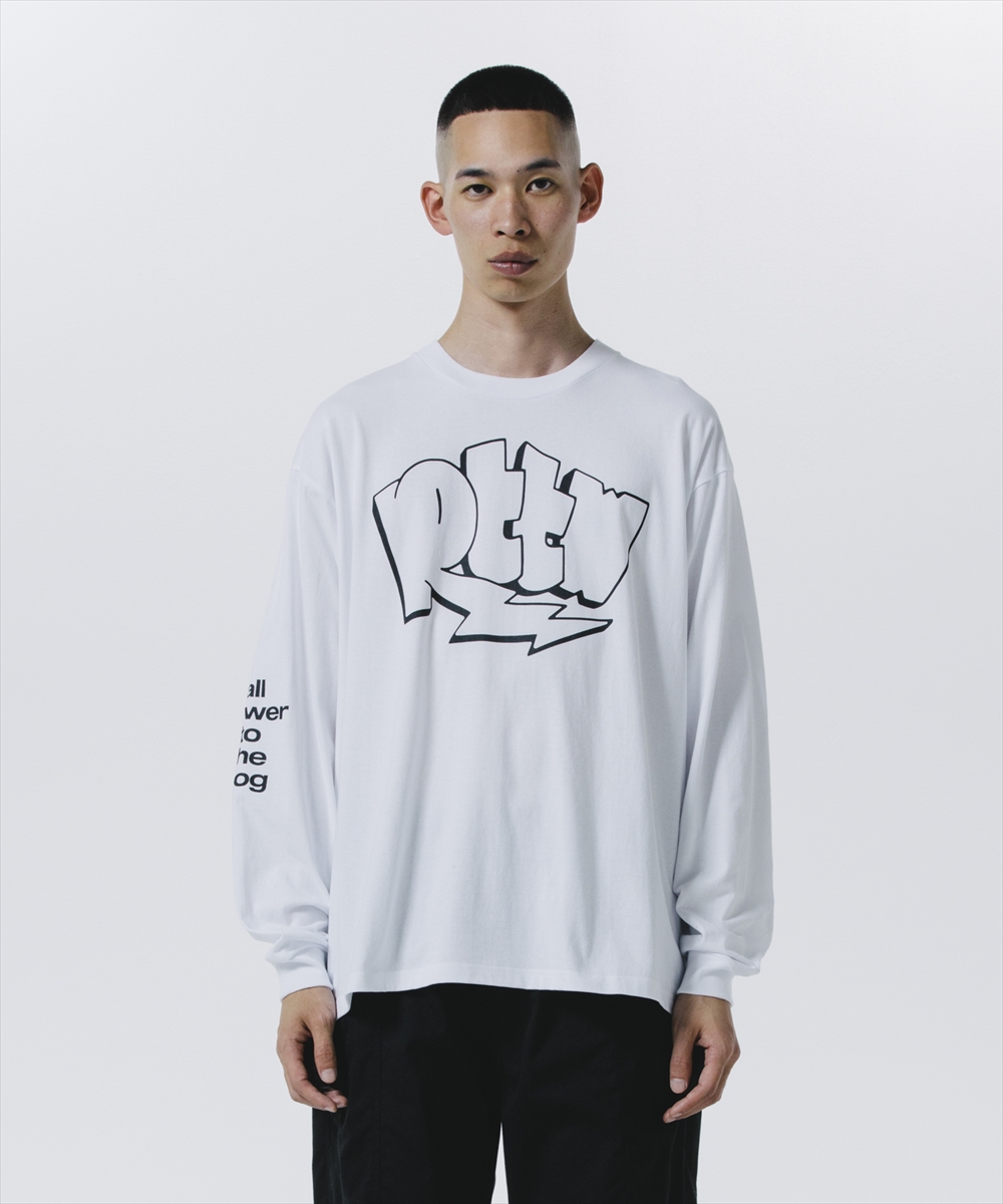 画像: 【30%OFF】ROTTWEILER/GRAFFITI LS TEE（WHITE）［プリント長袖T-24秋冬］