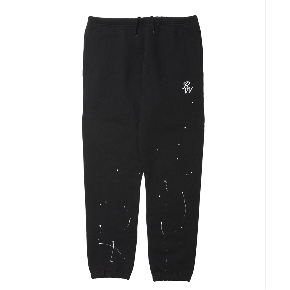 画像: 【30%OFF】ROTTWEILER/RW PAINTED SWEAT PANTS（BLACK）［ペイント加工スウェットパンツ-24秋冬］
