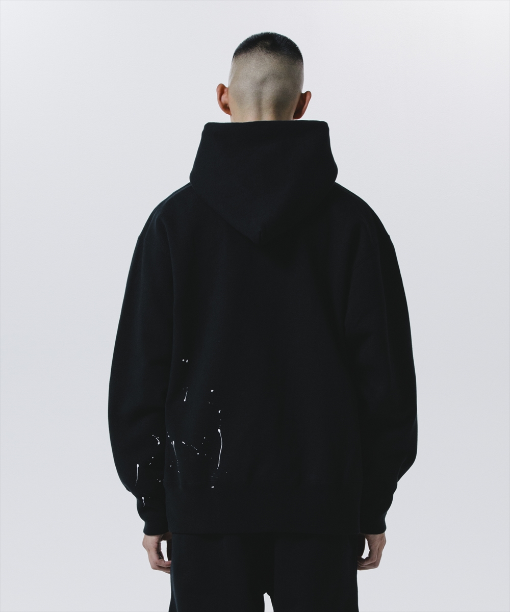 画像: 【30%OFF】ROTTWEILER/RW PAINTED PARKA（BLACK）［ペイント加工パーカー-24秋冬］