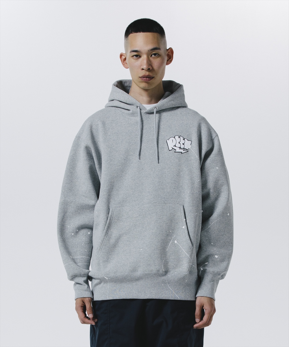 画像: 【30%OFF】ROTTWEILER/RW PAINTED PARKA（GRAY）［ペイント加工パーカー-24秋冬］