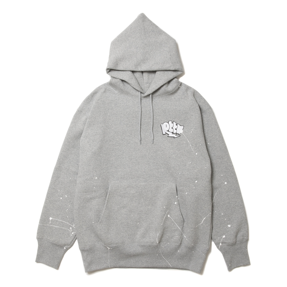 画像: 【30%OFF】ROTTWEILER/RW PAINTED PARKA（GRAY）［ペイント加工パーカー-24秋冬］