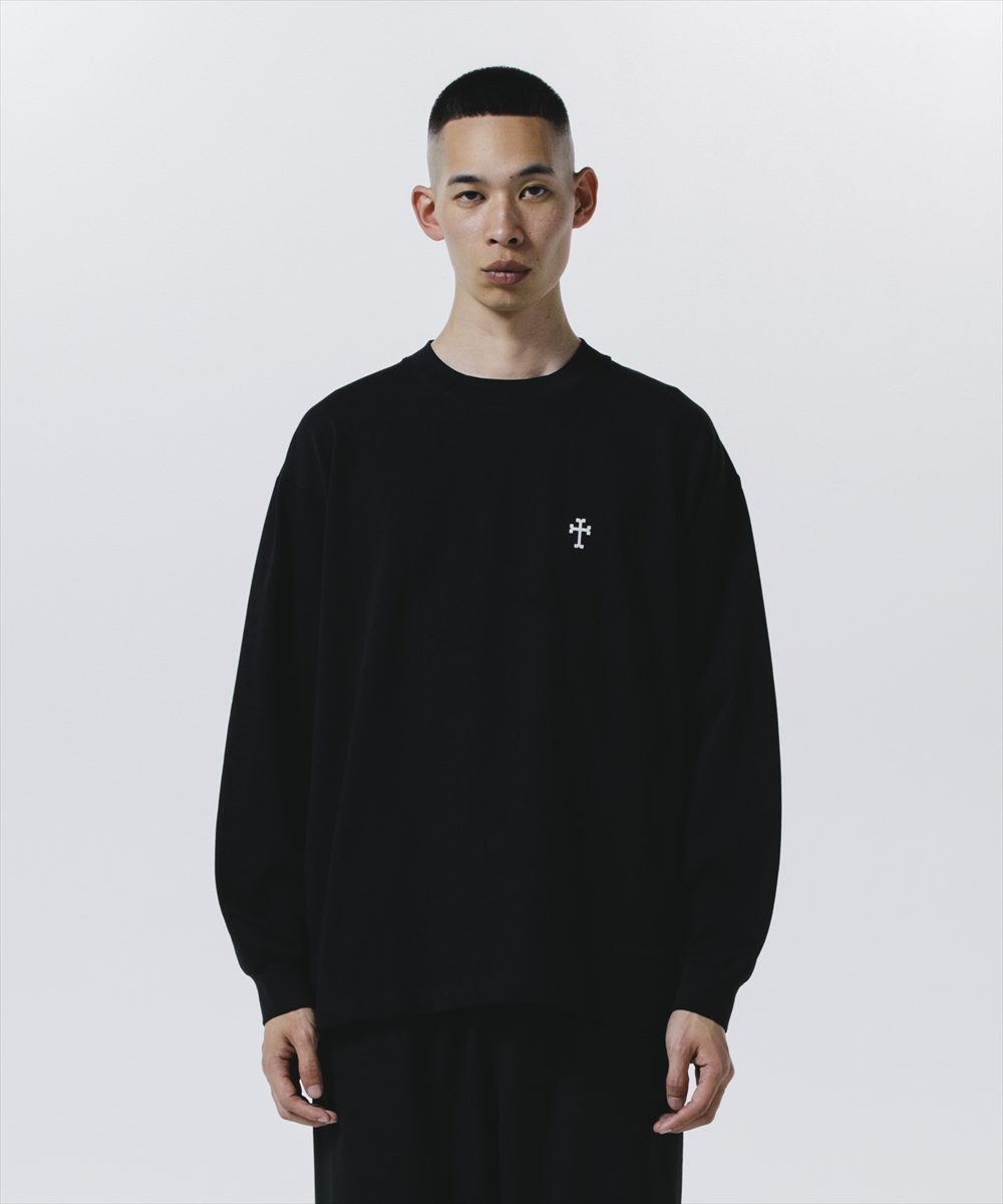 画像: 【30%OFF】ROTTWEILER/R9 CROSS LS TEE（BLACK）［オリジナル長袖T-24秋冬］